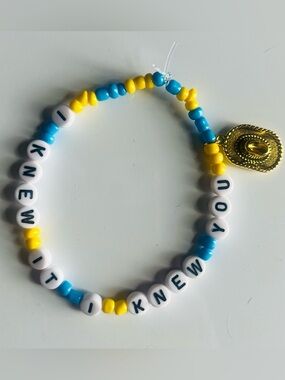 Taylor Swift Friendship Bracelet w/ Charm • Toy Story 5 • I Knew It I Knew You